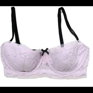 Victoria's Secret Lace Bra in Lavender and Black
